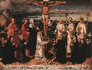 WOENSAM VON WORMS, Anton Christ on the Cross with Carthusian Saints Spain oil painting artist